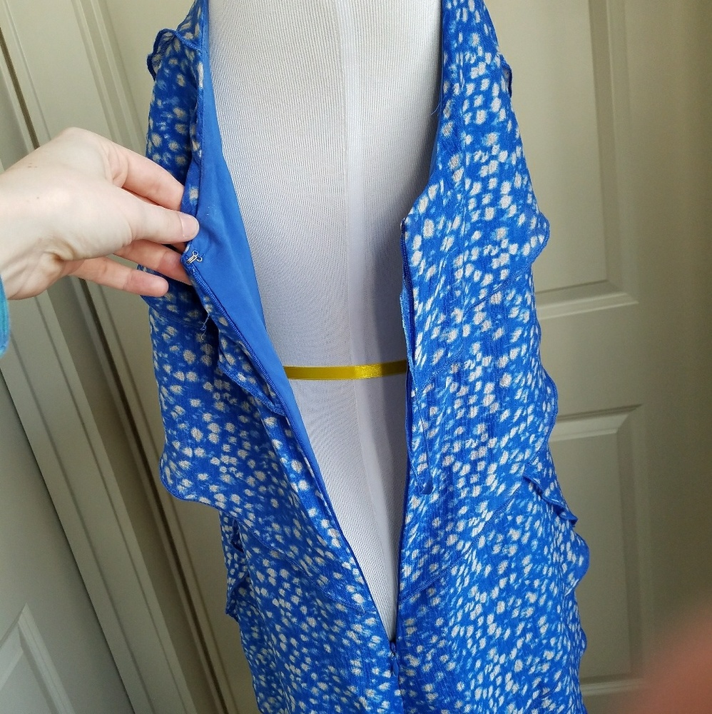 Ann Taylor Silk Flutter Dress, 6 - Picture 2 of 6